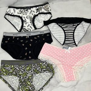 Set of 5 Aerie cotton underwear. New